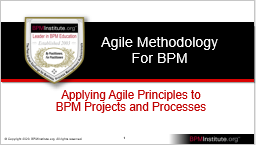 Agile BPM: How to apply Agile Concepts to Business Process Management and Business Analysis