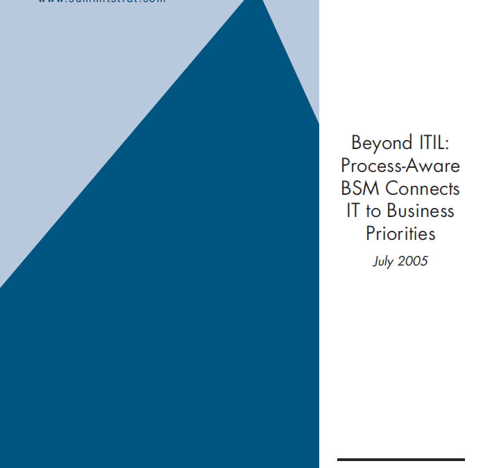 Beyond ITIL: Process-Aware BSM Connects IT to Business Priorities