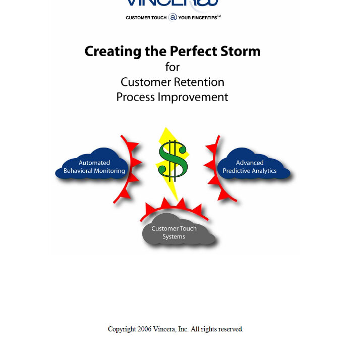 Creating the Perfect Storm for Customer Retention Process Improvement