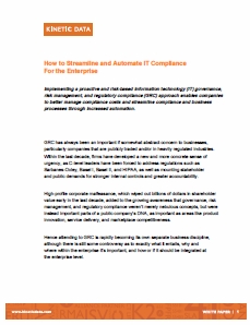 How to Streamline and Automate IT Compliance for the Enterprise