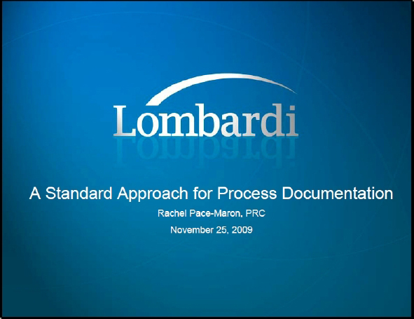 Interactive Q&A – A Standard Approach for Process Documentation