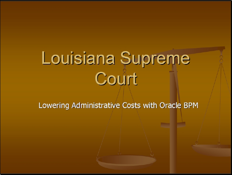 Lowering Administrative Costs with Oracle BPM