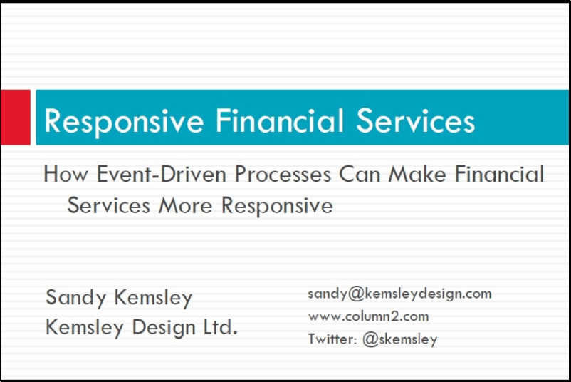 Making Financial Services More Responsive