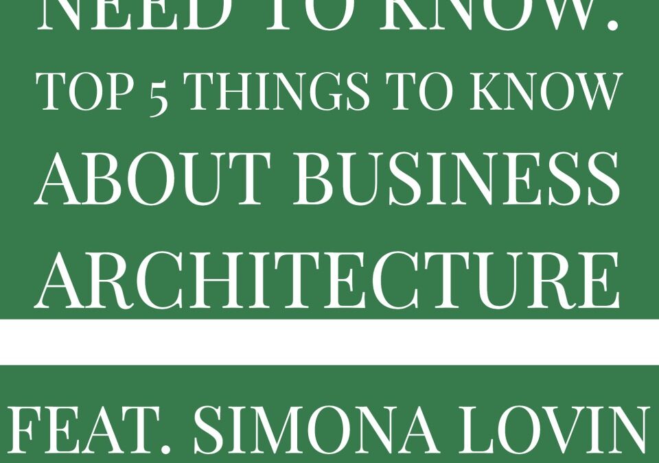 What will Raise the Profile of the Business Architecture Discipline?