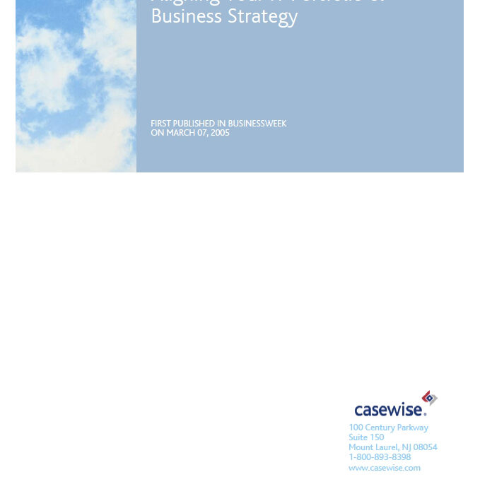 Optimize Your Vision: Aligning Your IT Portfolio and Business Strategy