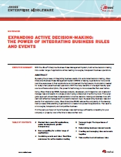 Expanding active decision-making: The power of integrating business rules and events