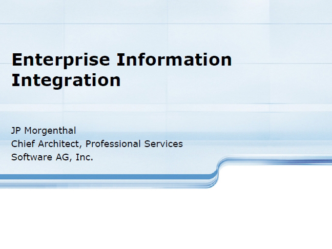 Solving the Enterprise Information Integration Puzzle