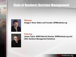 State of Business Decision Management & Decision Modeling